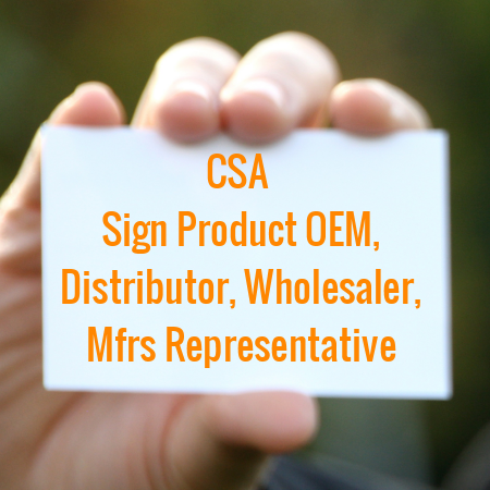 Sign Product Mfr Supplier Member